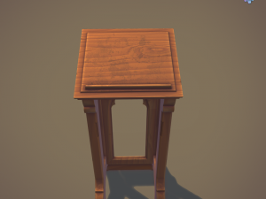 gothic lectern 3D मॉडल