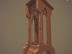gothic lectern 3D मॉडल