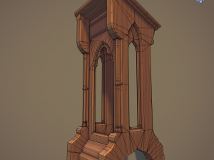 gothic lectern 3D मॉडल