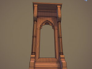 gothic lectern 3D मॉडल