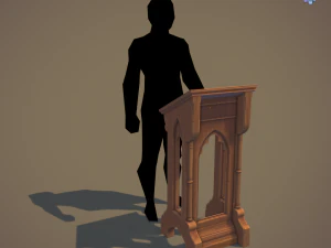 gothic lectern 3D Model