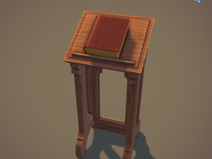 gothic lectern 3D मॉडल