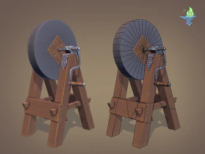 medieval grindstone 3D Model