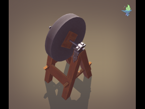medieval grindstone Modelo 3D