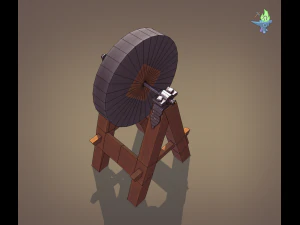 medieval grindstone 3D Model