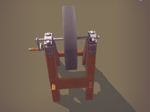 medieval grindstone Modelo 3D