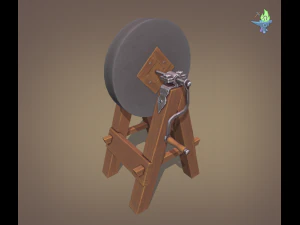 medieval grindstone 3D Model