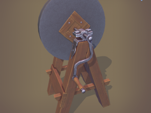 medieval grindstone Modelo 3D