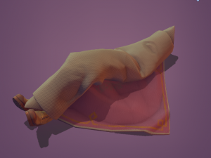 body rolled in a carpet Modelo 3D