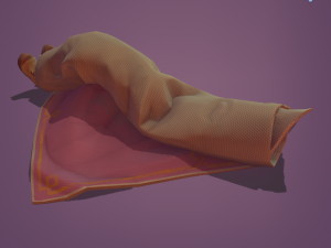 body rolled in a carpet Modelo 3D