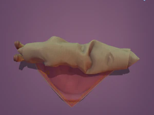 body rolled in a carpet 3D Model