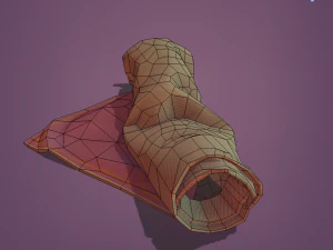 body rolled in a carpet 3D Model