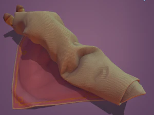 body rolled in a carpet 3D Model