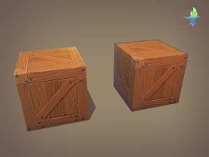 wood crate 3D 모델