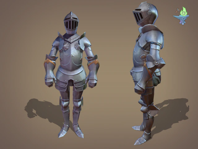 ornamental plate armour 3D Model .c4d .max .obj .3ds .fbx .stl .blend