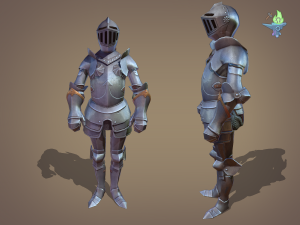 ornamental plate armour 3Dモデル