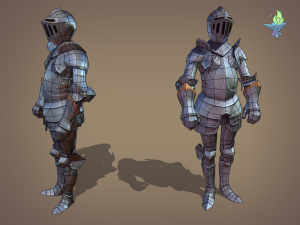 ornamental plate armour 3D 모델