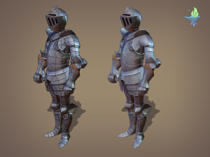 ornamental plate armour 3D 모델