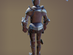 ornamental plate armour 3D 모델