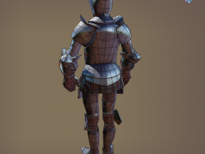 ornamental plate armour 3D 모델
