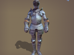 ornamental plate armour 3D 모델