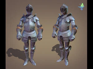 ornamental plate armour 3D Model