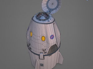 low poly dragon x crew 3D Model