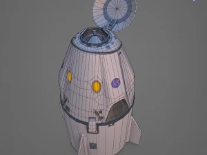 drago basso poli x equipaggio Modello 3D