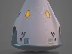 drago basso poli x equipaggio Modello 3D