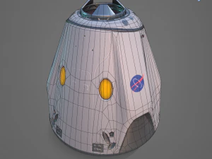 drago basso poli x equipaggio Modello 3D