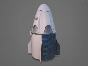 drago basso poli x equipaggio Modello 3D