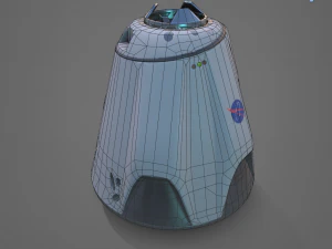 drago basso poli x equipaggio Modello 3D