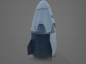 low poly dragon x crew 3D Model