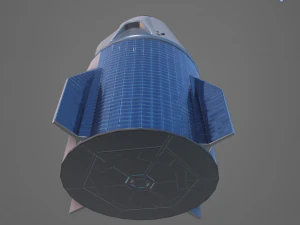 drago basso poli x equipaggio Modello 3D