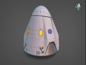 low poly dragon x crew 3D Model