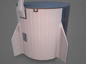 drago basso poli x equipaggio Modello 3D