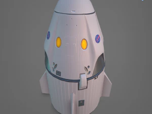 drago basso poli x equipaggio Modello 3D