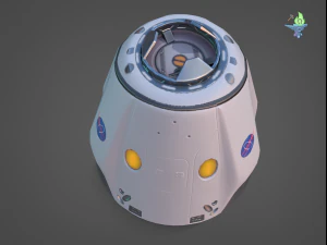 drago basso poli x equipaggio Modello 3D