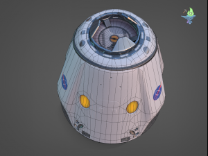 low poly dragon x crew 3D Model