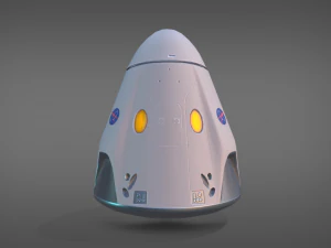 drago basso poli x equipaggio Modello 3D