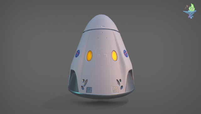 low poly dragon x crew 3D Model .c4d .max .obj .3ds .fbx .stl .blend 