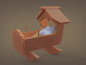rocking cradle Modèle 3D