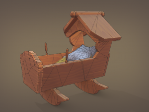 rocking cradle 3D Модель