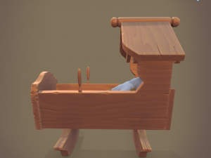 rocking cradle 3D Модель