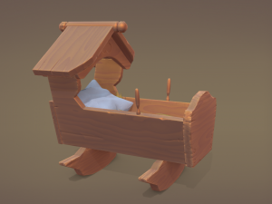 rocking cradle 3D Модель