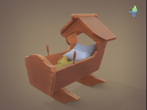 rocking cradle 3D Модель