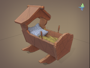 rocking cradle 3D Модель