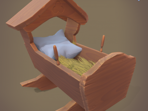 rocking cradle 3D Модель