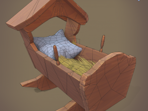 rocking cradle 3D Модель