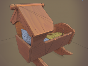 rocking cradle 3D Модель